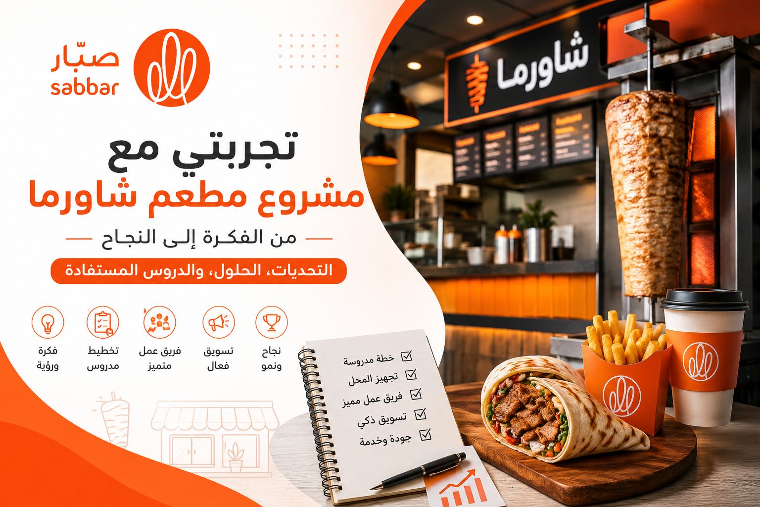 تجربتي مع مشروع مطعم شاورما: من الفكرة إلى النجاح خطوة بخطوة